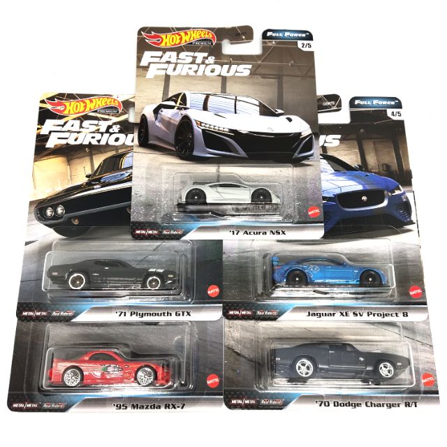 Hot Wheels Fast Furious Full Force Series Set Of Pcs Shopee Malaysia