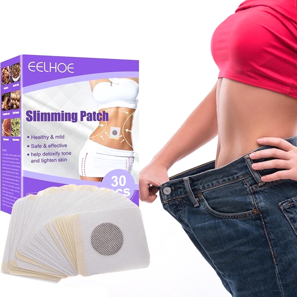 30Pcs Box Slimming Body Sculpting Stickers Weight Loss Slim Patch Navel