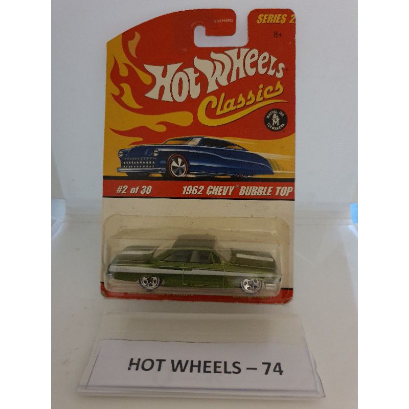 Hot Wheels Classics Green Chevy Bubble Top Non Mint Card