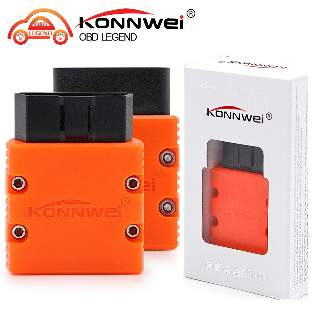 OBD II Brand KONNWEI KW902 BT OBD II OBD2 Bluetooth Scanner Auto Fault