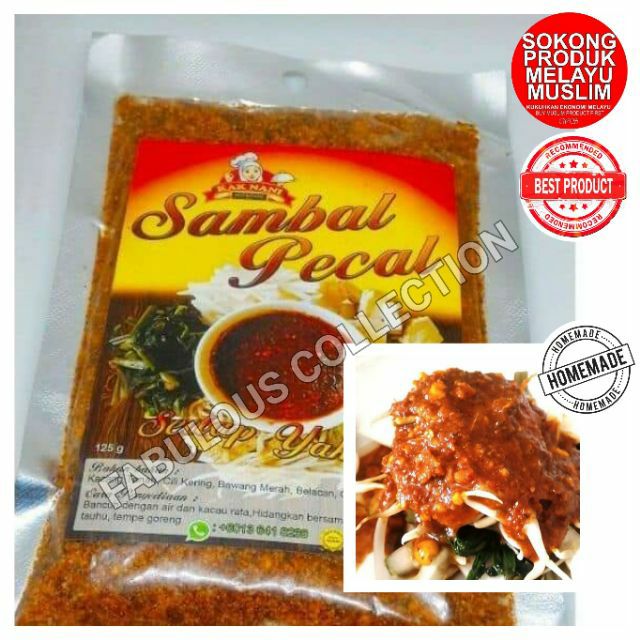 Sambal Pecal Kuah Kacang Kak Nani Shopee Malaysia