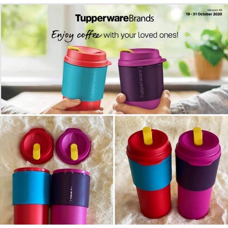 Ready Stock Tupperware Coffee To Go Ml Pc Shopee Malaysia