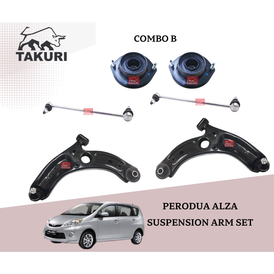 TAKURI PERODUA ALZA LOWER ARM STABILIZER LINK ABSORBER MOUNTING