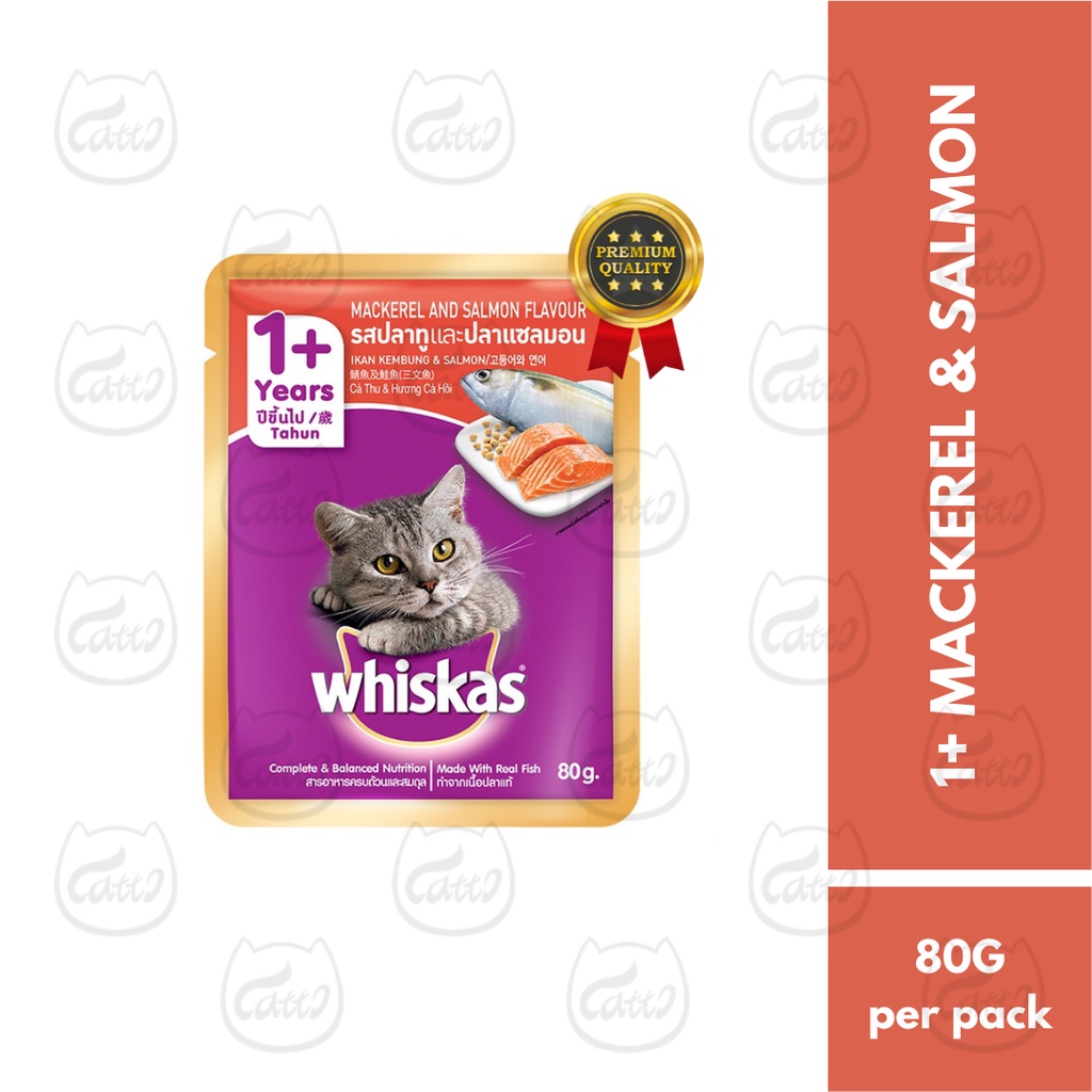 CATTO Whiskas Pouch Adult Kitten Junior 2 12 Months 1 Year 7 Years