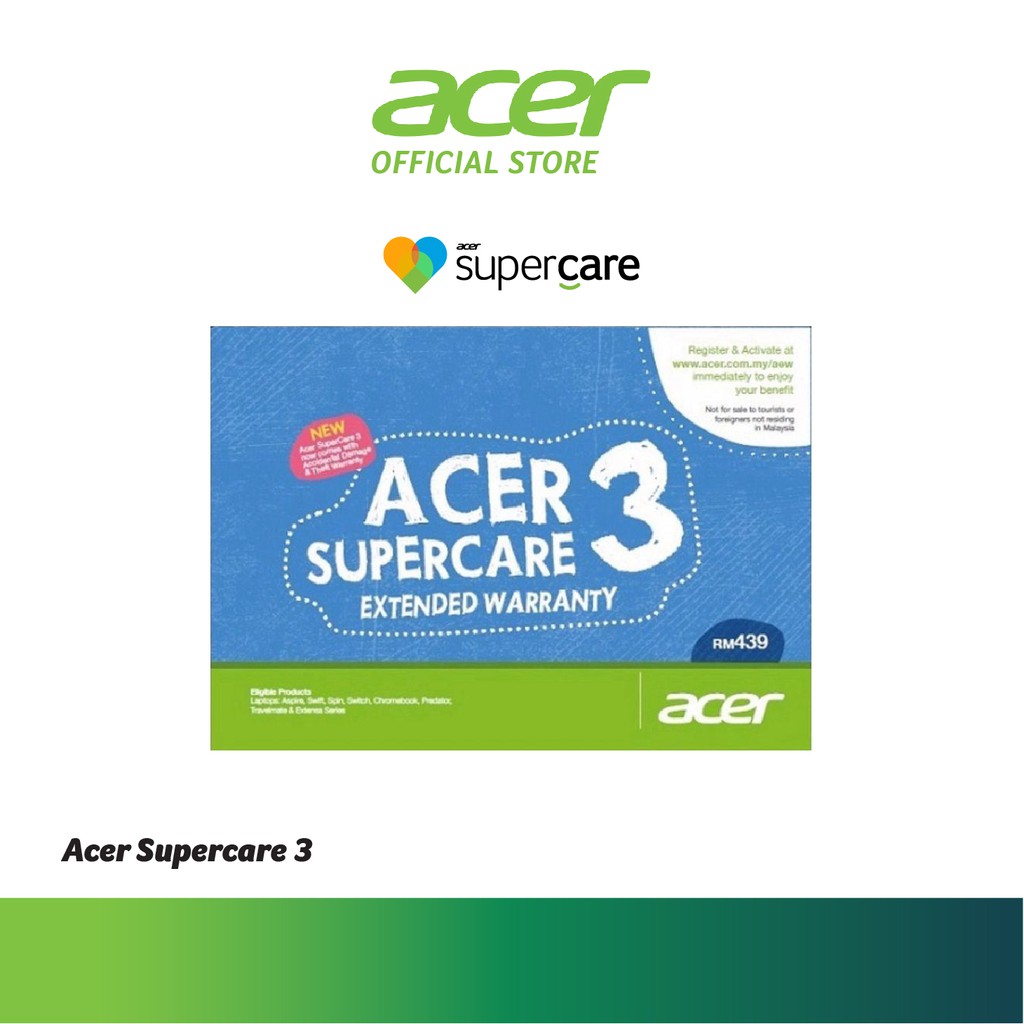 Acer Supercare Extended Warranty Mcafee Livesafe Antivirus Shopee