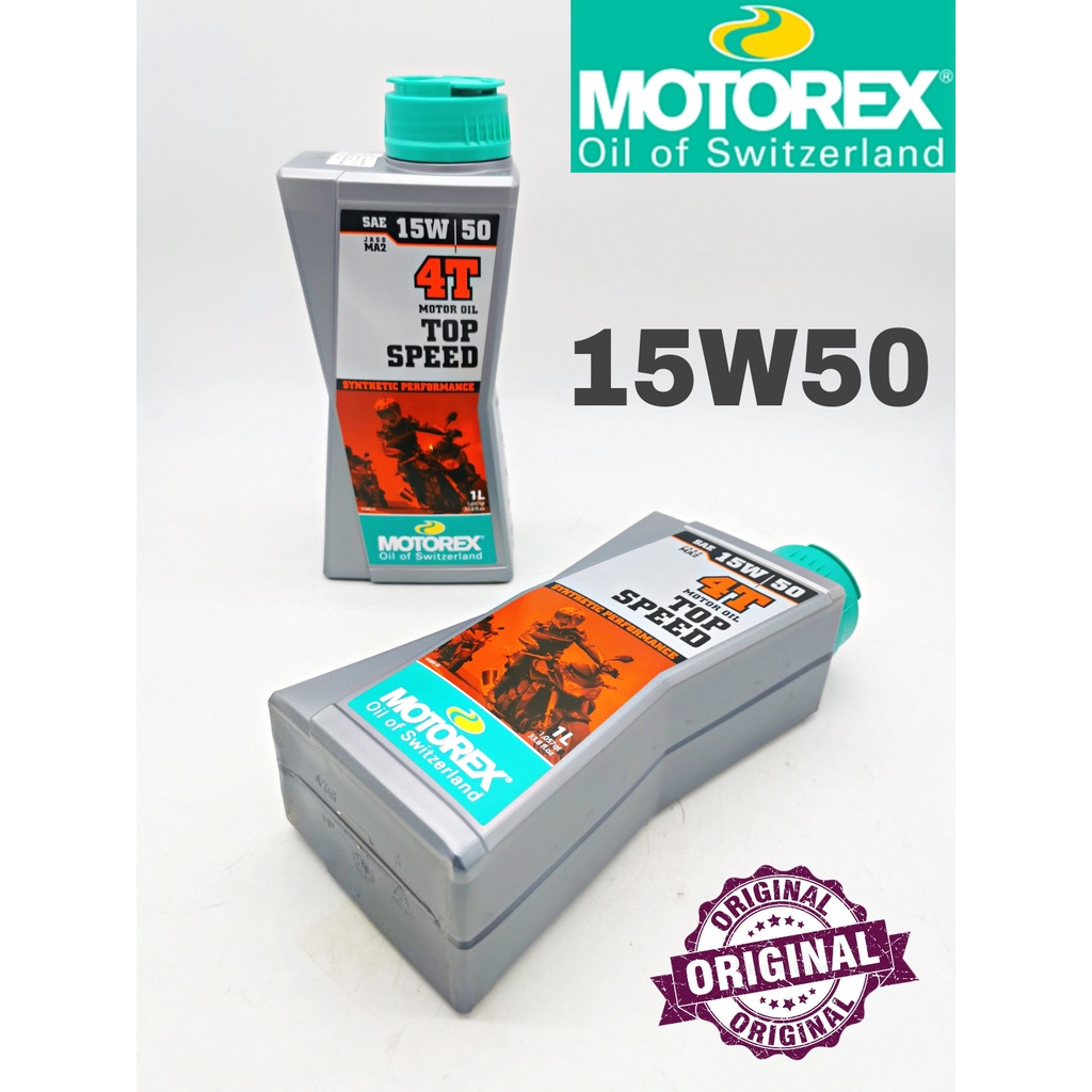 Motorex Top Speed T Engine Oil Liter L Minyak Hitam W Fully