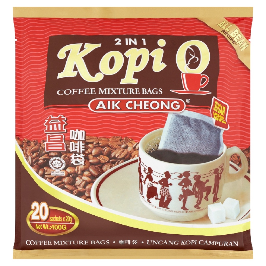 Aik Cheong Kopi O 2 In 1 Coffee Mixture Bags 20 X 15g Shopee Malaysia