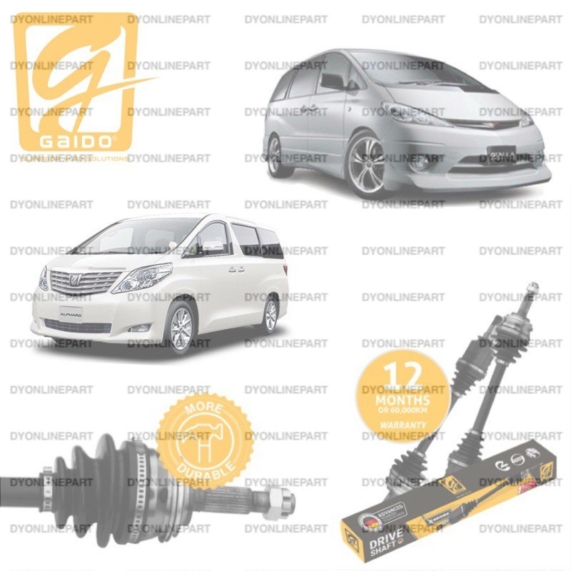 Gaido X Series Drive Shaft Premium Can Be Used In Toyota Estima Alphard