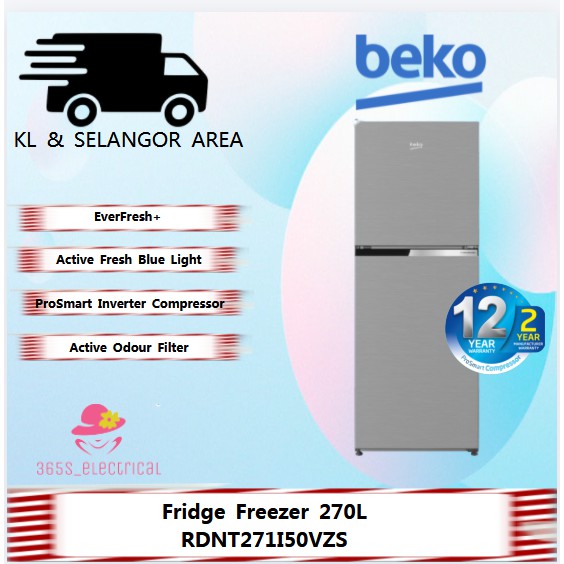 RDNT271I50VZS Fridge Freezer Freezer Top 54 Cm Shopee Malaysia