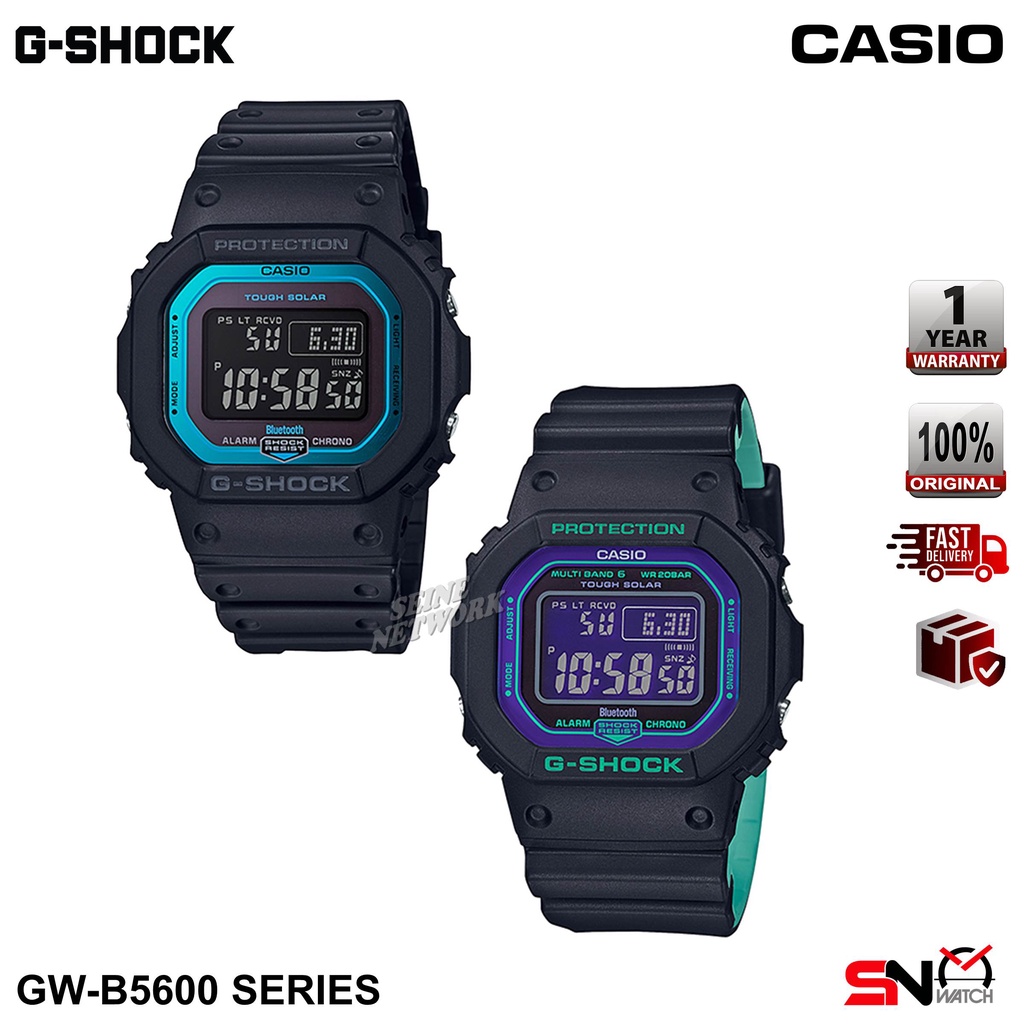 Casio G Shock GW B5600 GW B5600BL Petak Joker Tough Solar Bluetooth