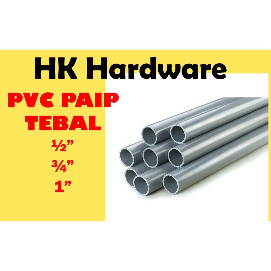 Pvc Pipe Tebal Paip Air Kelabu Tebal Paip Pvc Tebal Mm Mm