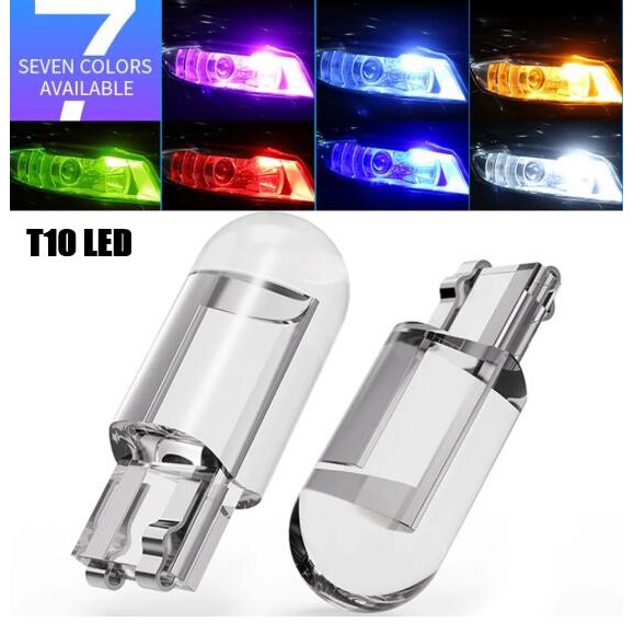 1pcs T10 LED W5W LED WY5W 168 501 2825 COB LED Car License Plate Light