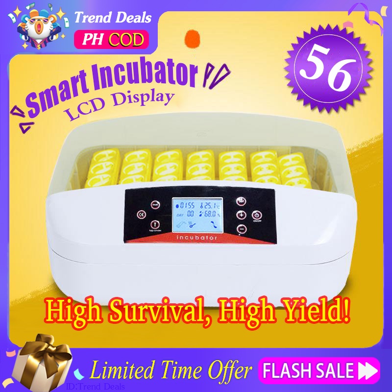 56 Egg Incubator Eggs Tray Brooder Temperature Control 220V Poultry