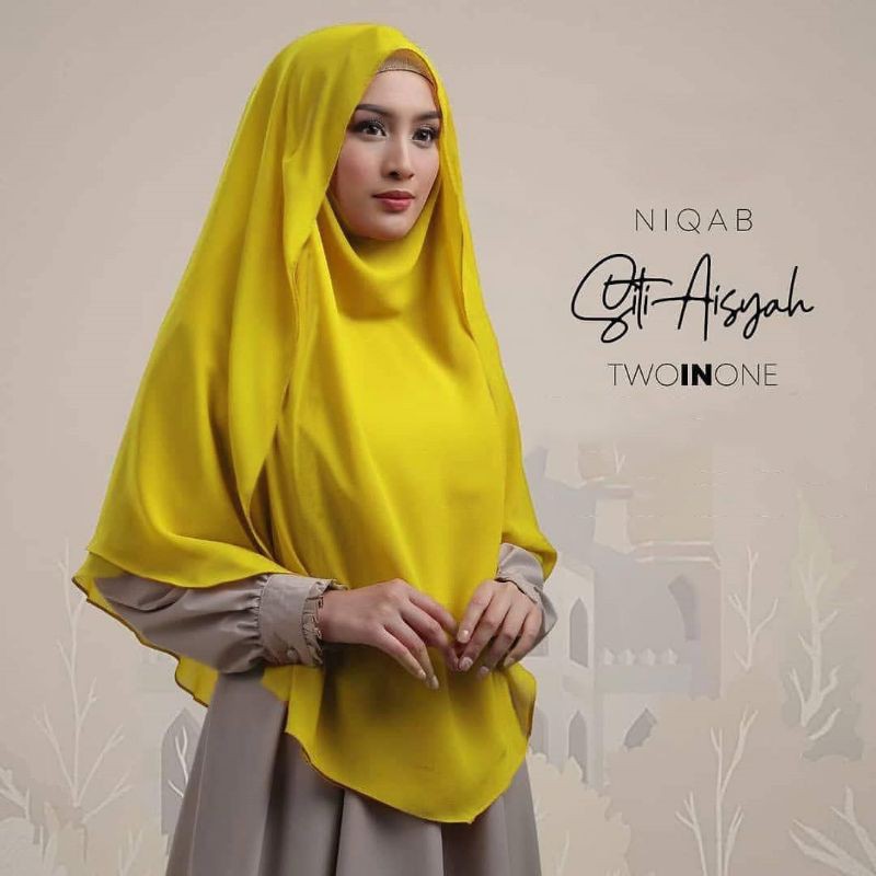 Jilbab Hijab Hijab Bergo Instant French Khimar Veil Tali Siti Aisyah