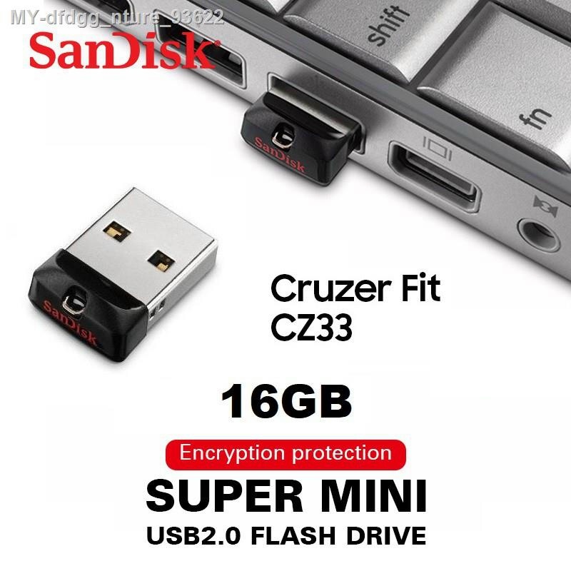 SanDisk Cruzer Fit CZ33 USB 2 0 Flash Thumb Drive 5 Years Warranty