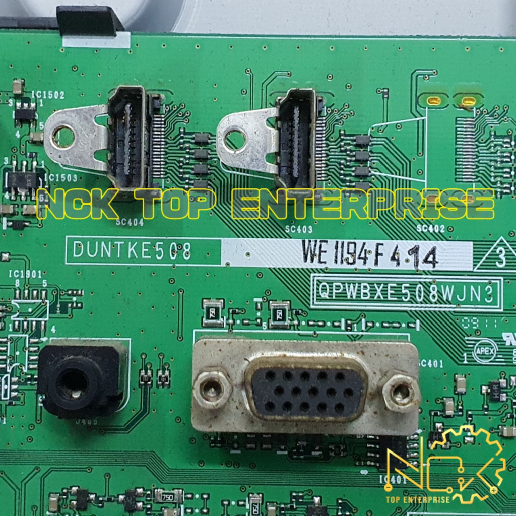 SHARP LC 32D30M BK RD WH POWER BOARD MAINBOARD DUNTKE508