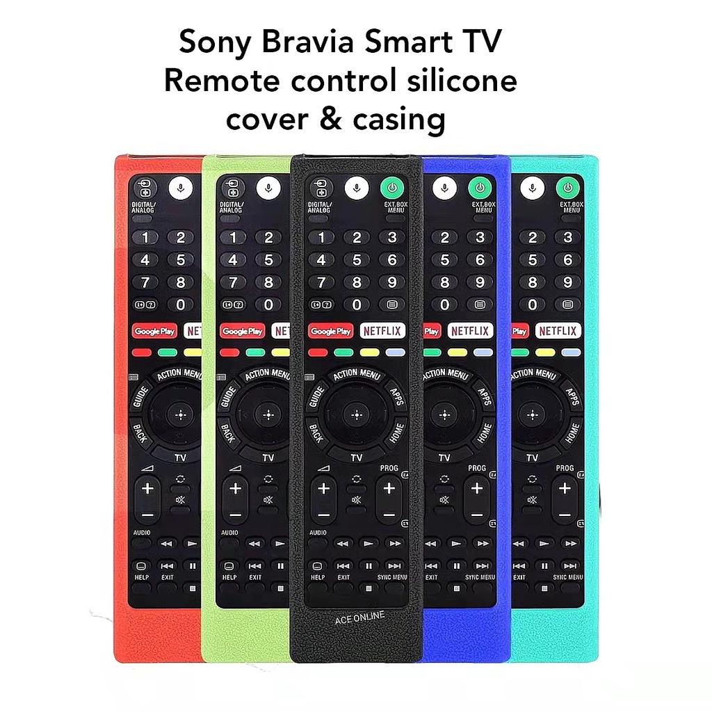 Sony Bravia Smart Tv Remote Control Silicone Cover Casing Shopee