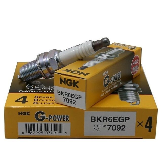 NGK G POWER PLATINUM ALLOY SPARK PLUG BKR6EGP 7092 DCPR7EGP 1682