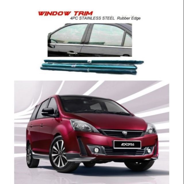 PROTON EXORA WINDOW TRIM CHROME LINING DOOR BELT MOULDING Shopee Malaysia