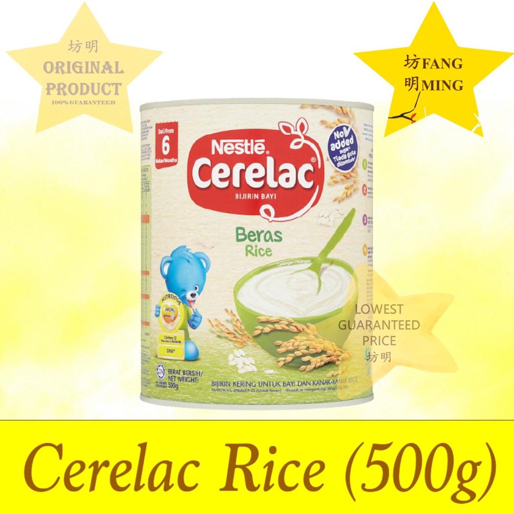 Nestle Cerelac Infant Cereals Beras 500g EXP Shopee Malaysia