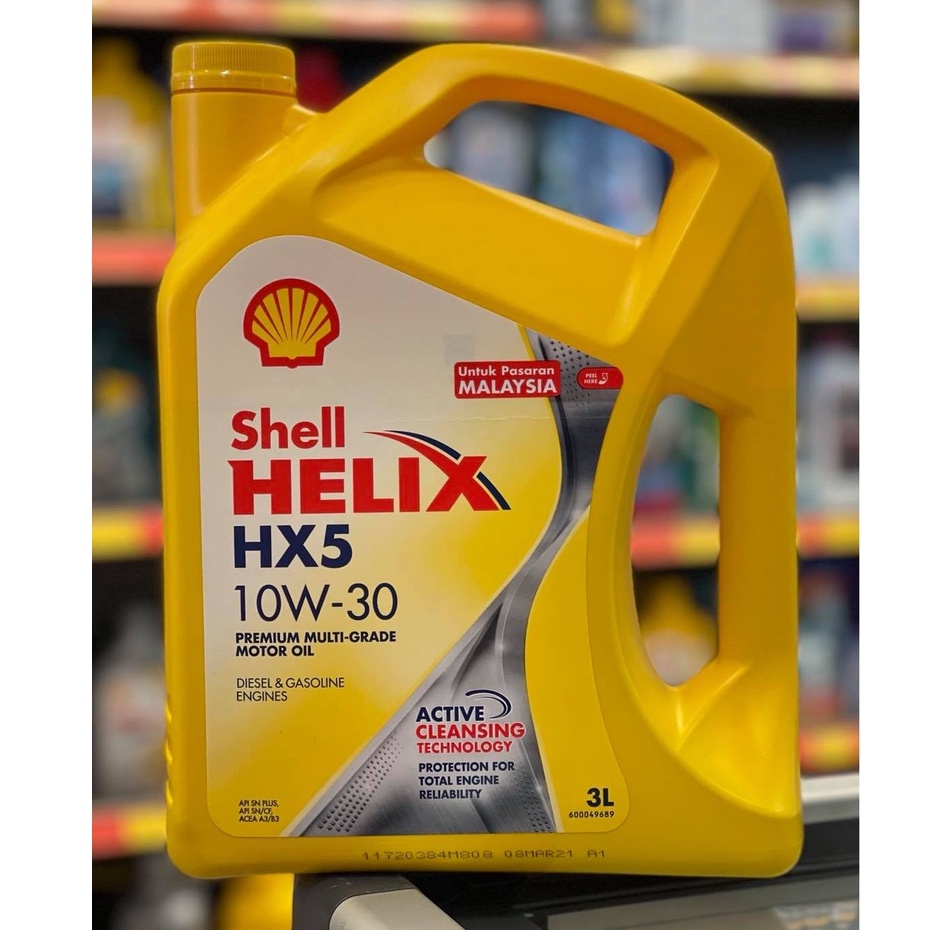 Shell Helix Hx Lubricant Engine Oil Minyak Hitam Enjin Kereta W