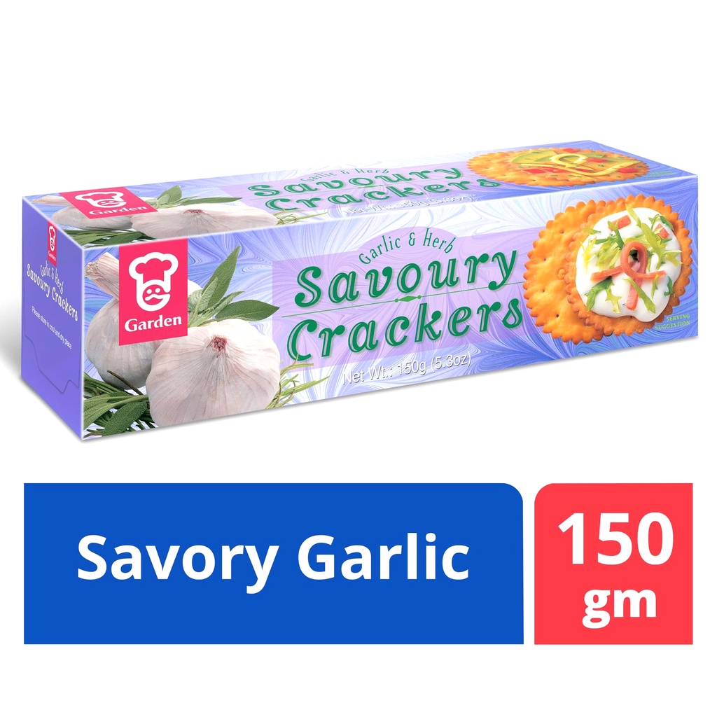 Exp Garden Savoury Crackers Garlic Herb G Traditional