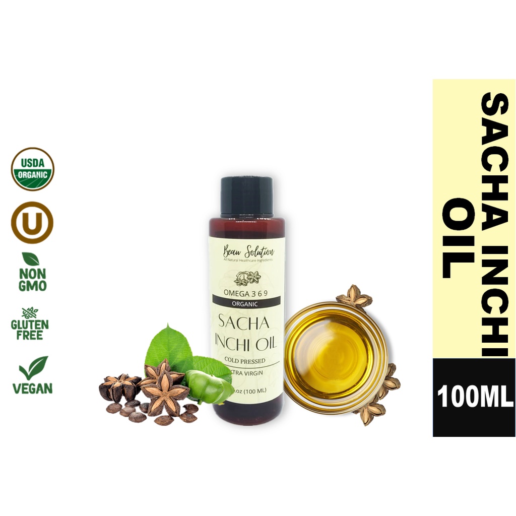 Sacha Inchi Oil Minyak sacha inchi tulen Cold Pressed 𝟏𝟎𝟎𝐦𝐥 Shopee