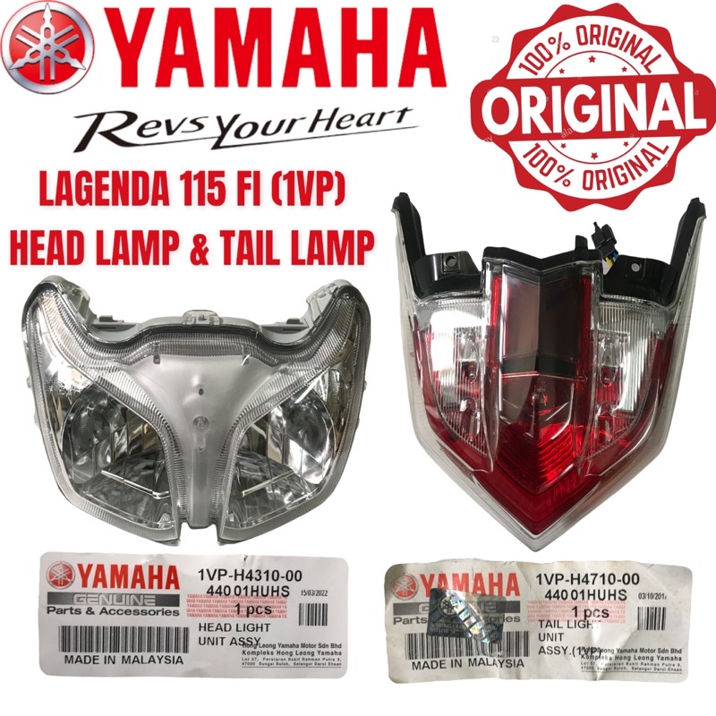 YAMAHA SRL115 FI LAGENDA 115 FI 1VP 100 ORIGINAL HEAD LAMP ASSY