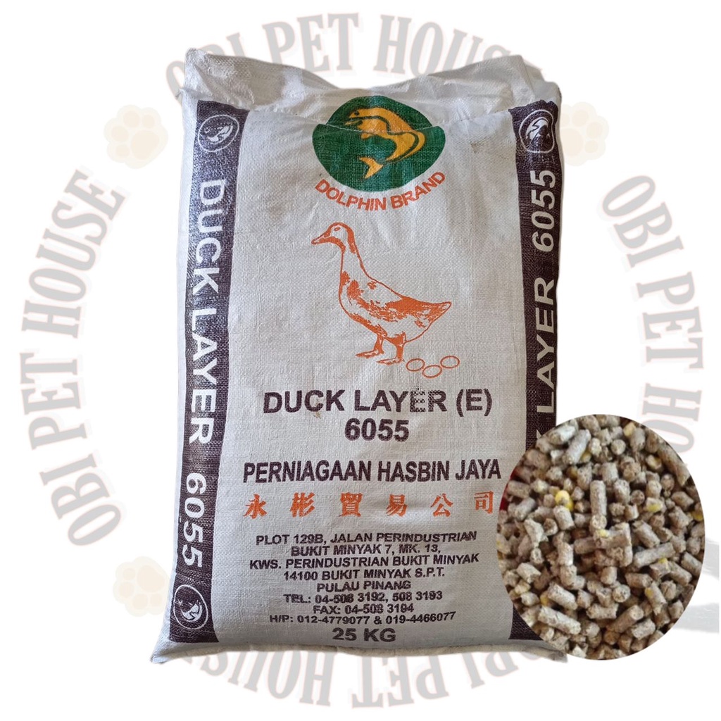 25KG 6055 Dedak Makanan Itik Telur Duck Layer Finisher Economy E