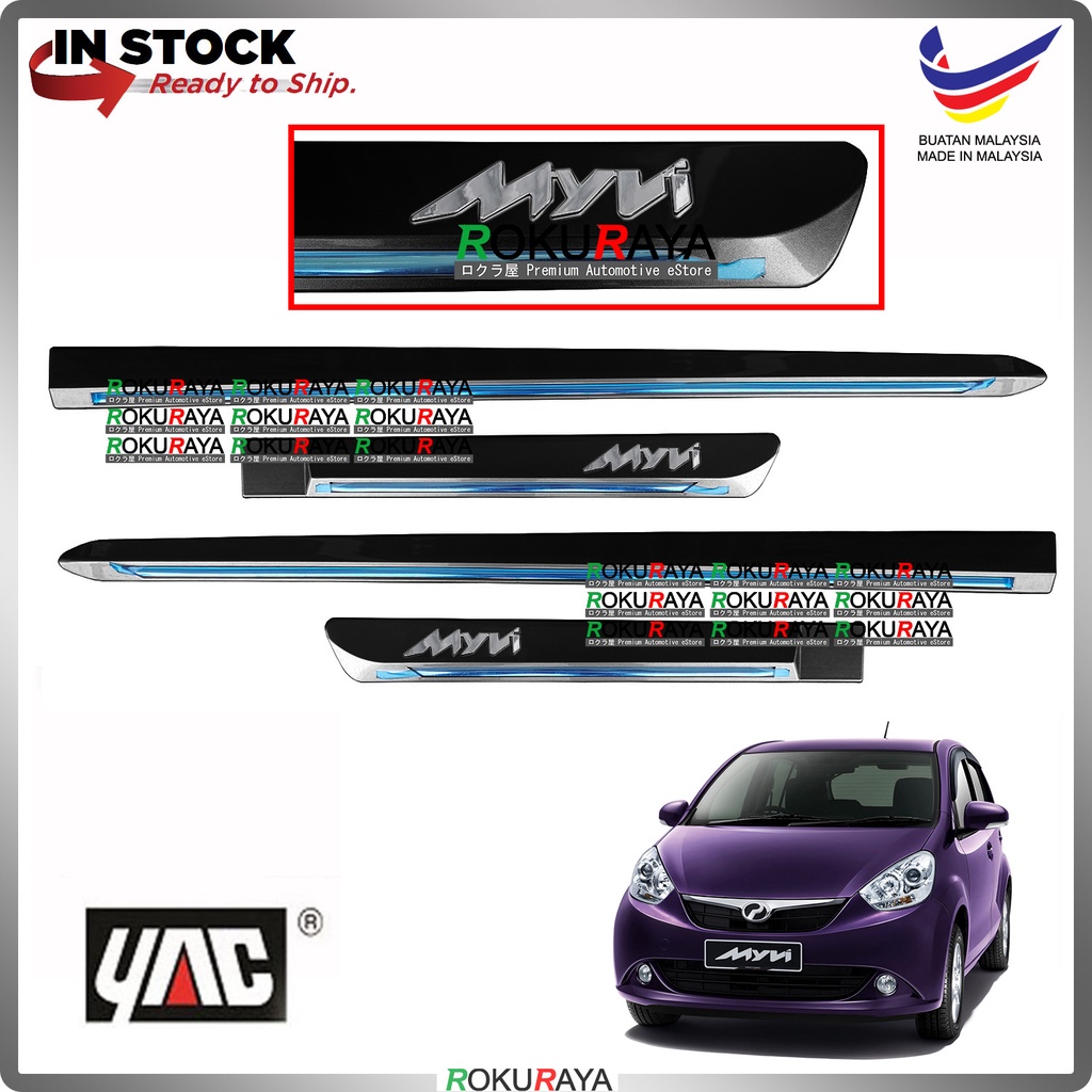 209 EBONY BLACK Perodua Myvi New Lagi Best Icon Original Side Door