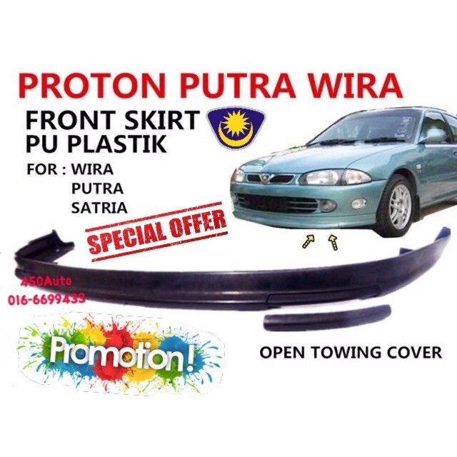 WIRA SATRIA PUTRA C99 SPEC Front Skirt Lip Towing CAP DEPAN FOR