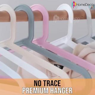 Premium No Trace Nordic Color Plastic Clothes Hanger Baju Ikea Style