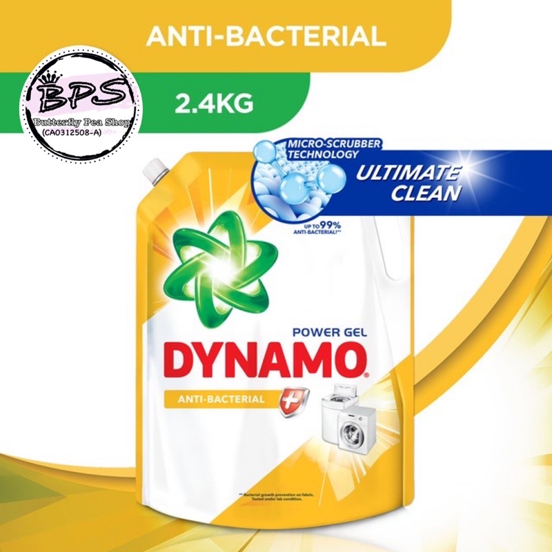 Dynamo Antibacterial Concentrated Power Gel Liquid Detergent Refill