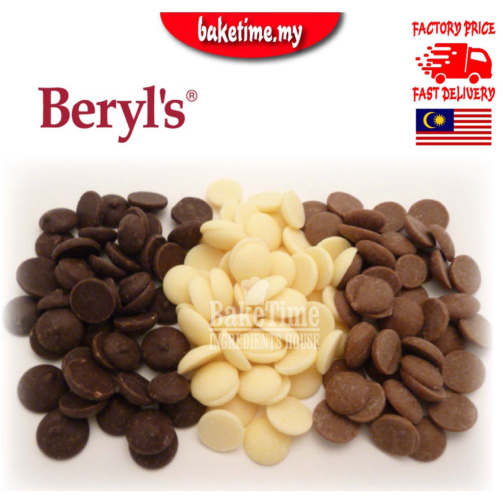 Beryls Chocolate Compound Coins Chocolate Dark Milk White Chocolate