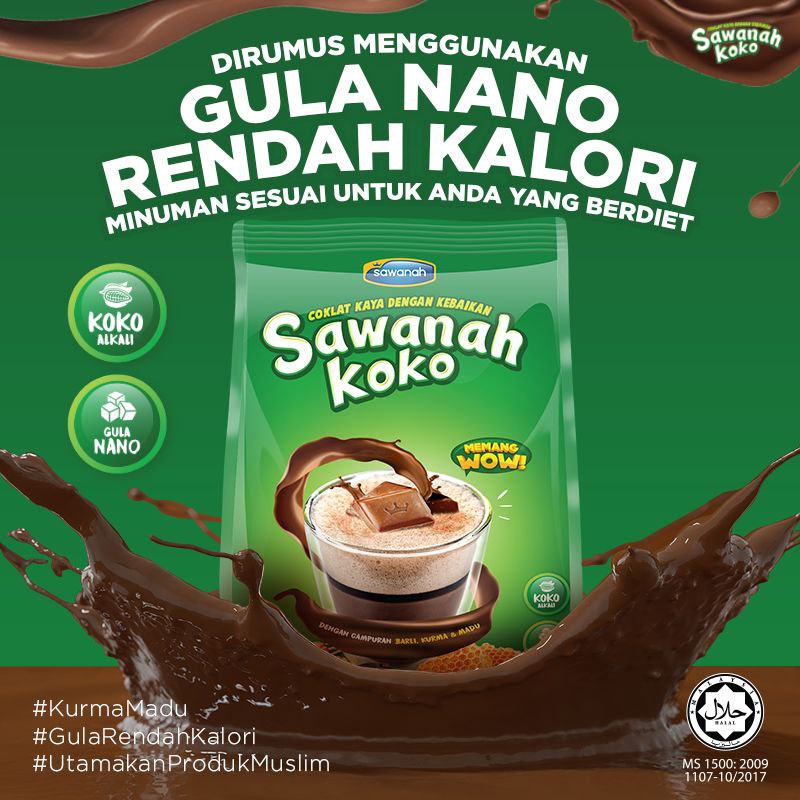 Sawanah Koko 400gm Minuman Coco Ready Stock Original HQ Shopee