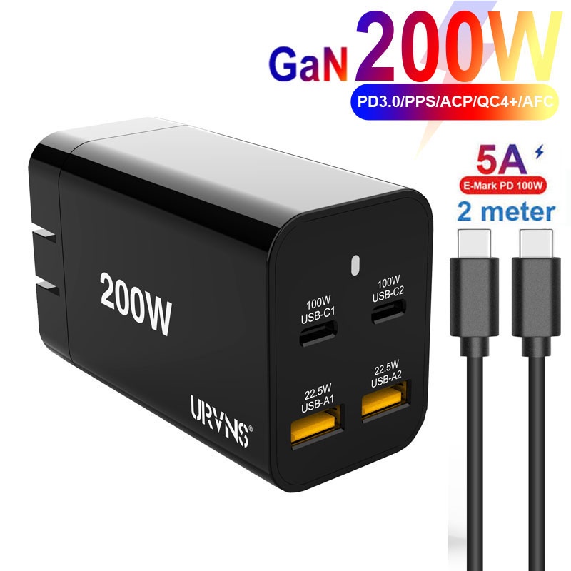 Ugoodbuy W Usb C Gan Wall Charger Pd W Pps W Qc Super Fast