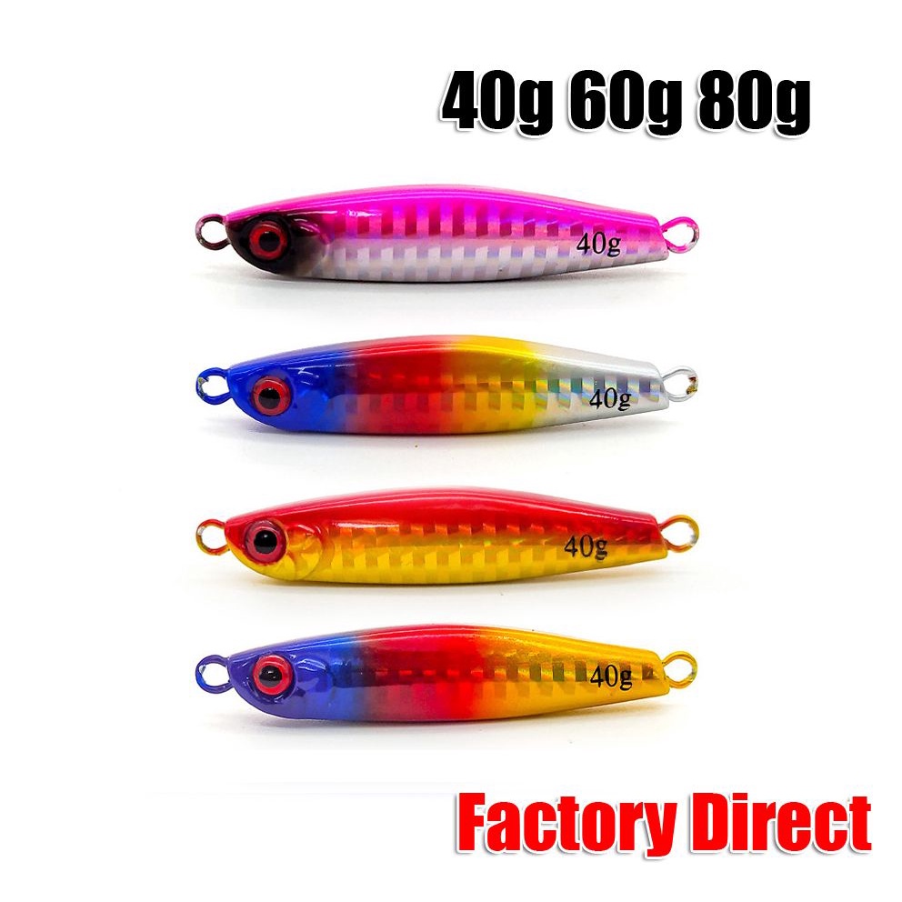 Anh 40g 60g 80g Laser Coating Light Jig Metal Fast Jigging A031 Factory