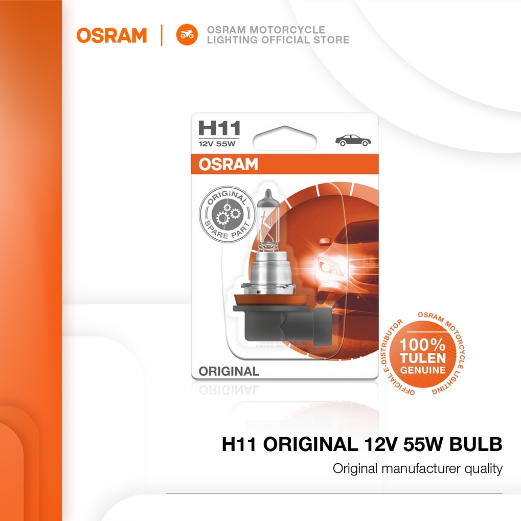 OSRAM Original H11 Halogen Bulb 12V 55W Shopee Malaysia