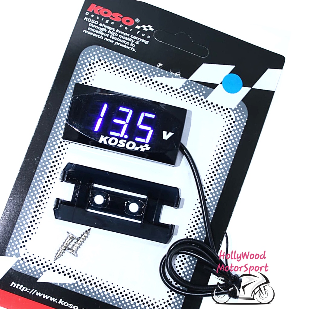 Koso Voltmeter Petak V V Digital Led Car Motorcycle Lorry V V