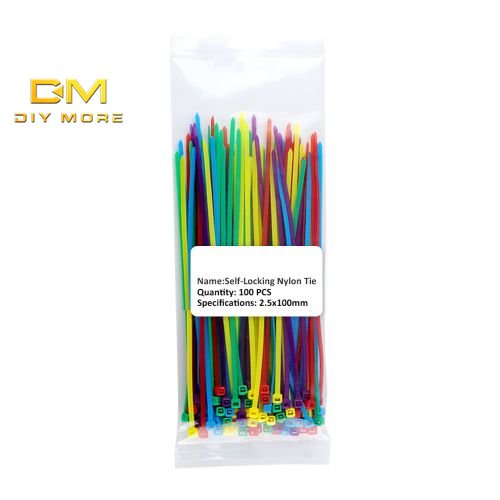 Diymore Pcs Bag Mm Self Locking Nylon Plastic Cable Ties