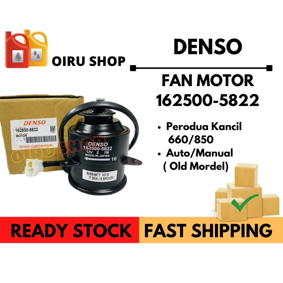 Radiator Fan Motor Denso 162500 5822 For Kancil 660 850 Auto Manual