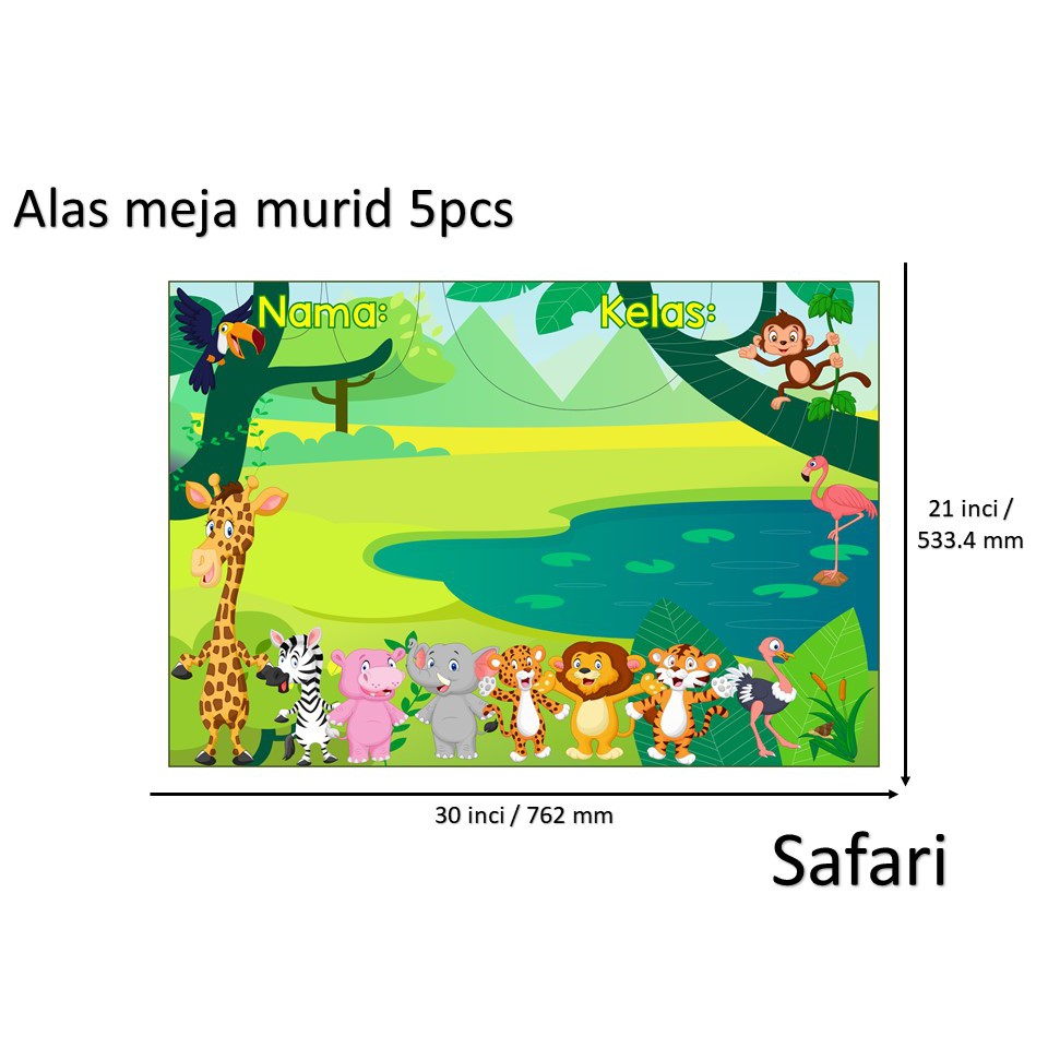 Banner Kelas Safari Set Keceriaan Kelas Pak Jadual Kelas Carta Kelas