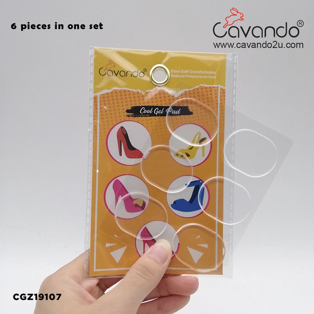 Clear Silicone High Heel Insoles Pad Shoe Cushion CGZ19107 6pcs Shoe