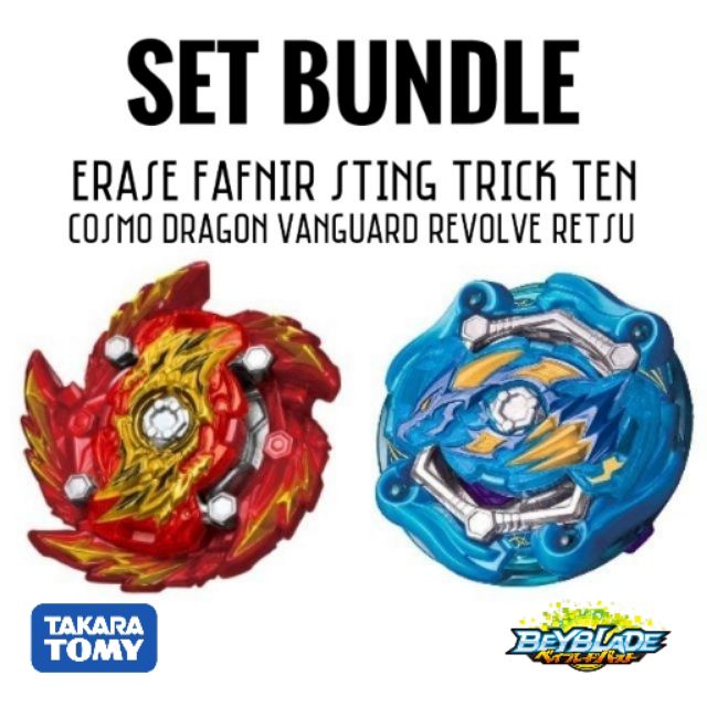 Takara Tomy Beyblade Burst B153 Set Bundle ERASE FAFNIR STING COSMO