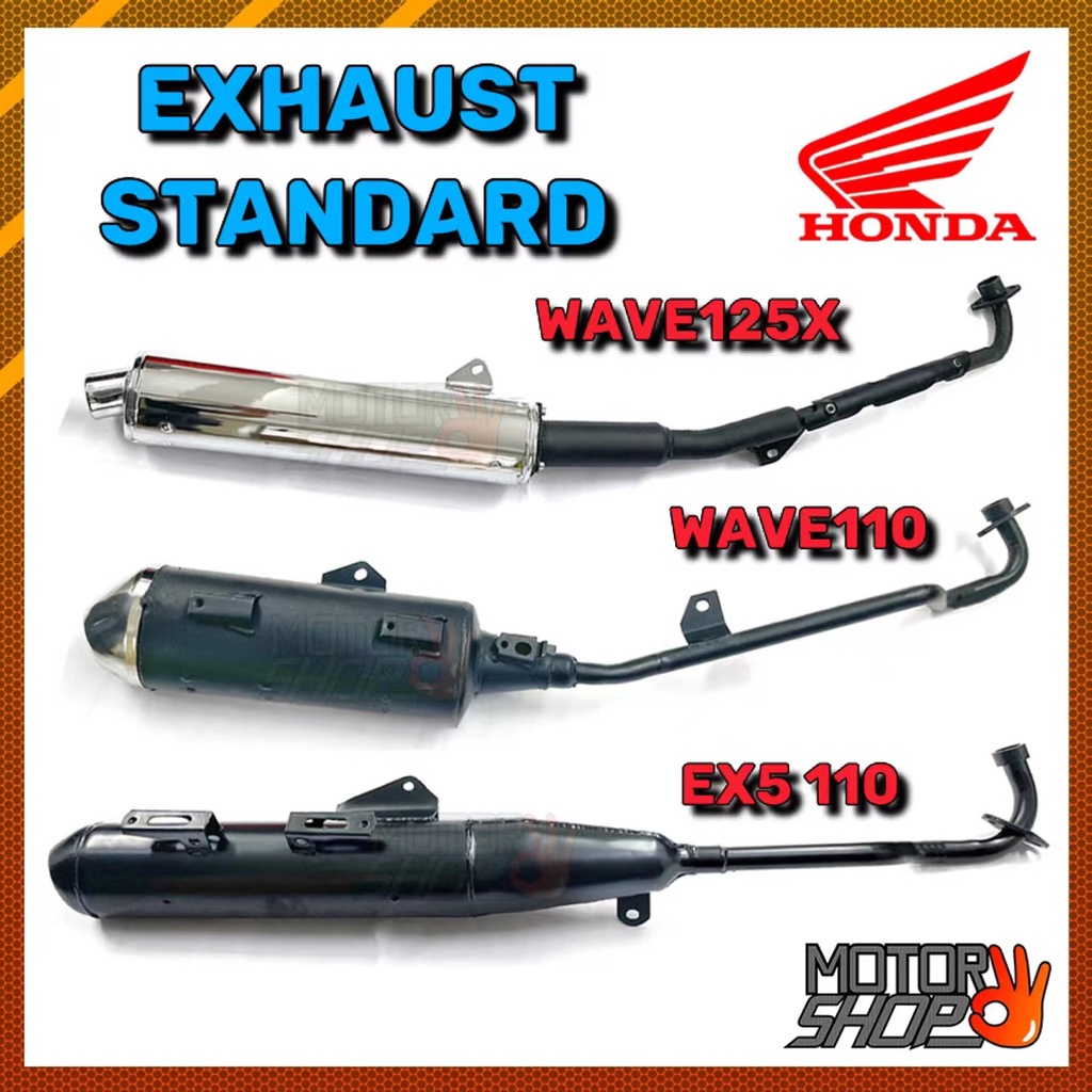 STANDARD EXHAUST HONDA WAVE 125X WAVE125X WAVE110 WAVE 110 EX5 110