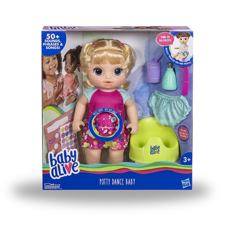 Baby Alive Potty Dance Baby Blonde Shopee Malaysia