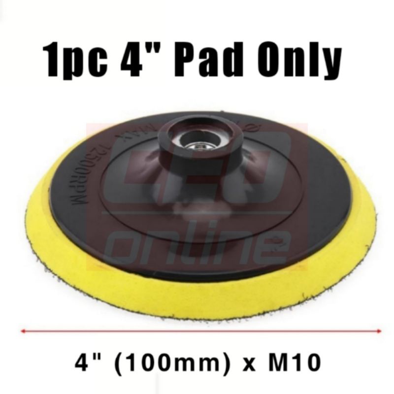 Ceo Velcro Polisher Backing Pad Sanding Paper Disc Wool Bonnet Pad