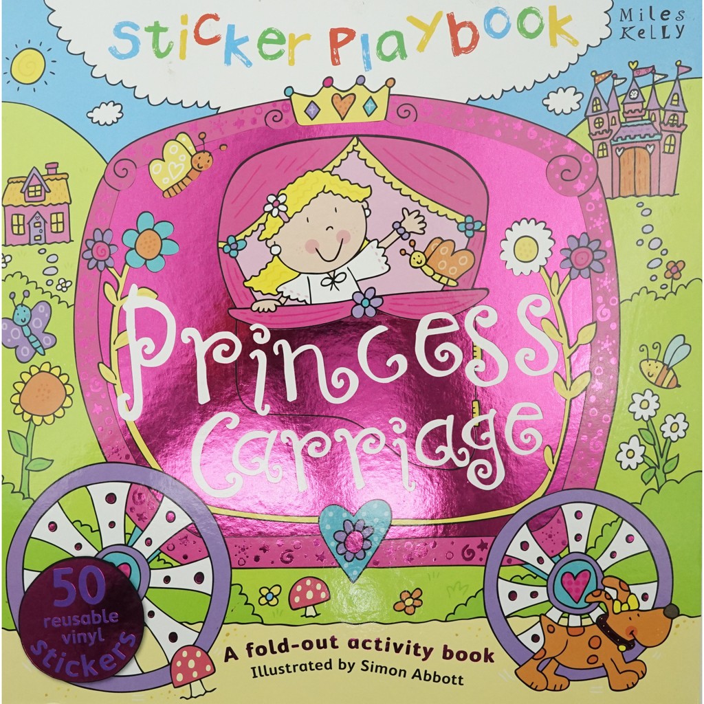 BBW Sticker Playbook Princess Carriage ISBN