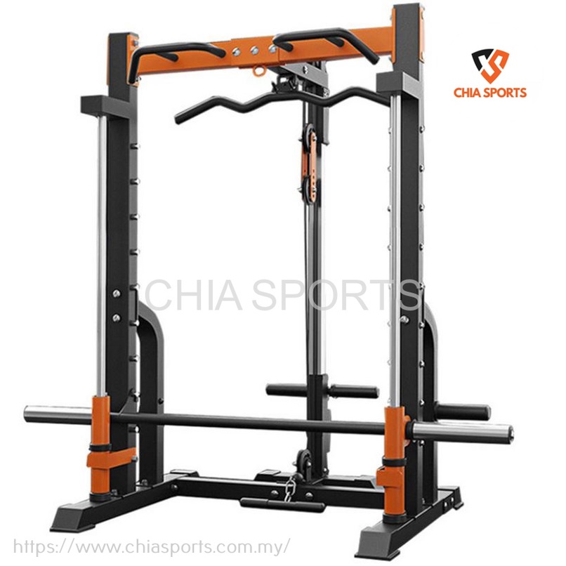 Smith Machine K8 Half Rack Power Cage Squat Lat Pulldown Low Row