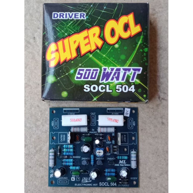 Super Ocl 504 Mono 500 Watt Power Amplifier Driver Kit Shopee Malaysia